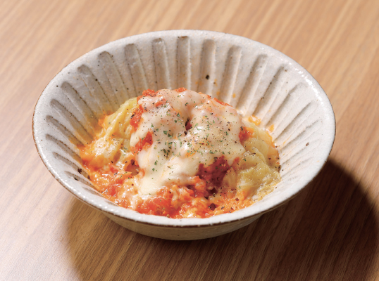 Cabbage Roll with Tomato & Cheese