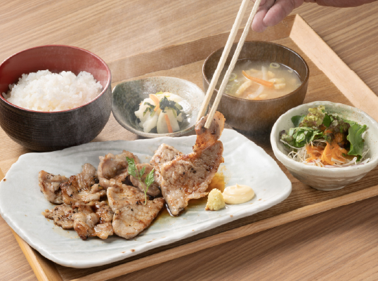 Noto Pork Shoulder Loin Charcoal-Grilled Set Meal