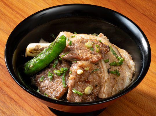 Small Grilled Noto Beef & Pork Belly Rice Bowl